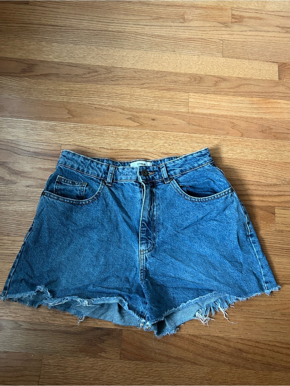 Cotton On High Rise Mom Shorts.